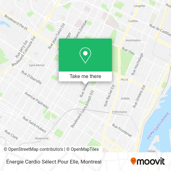 Énergie Cardio Sélect Pour Elle map