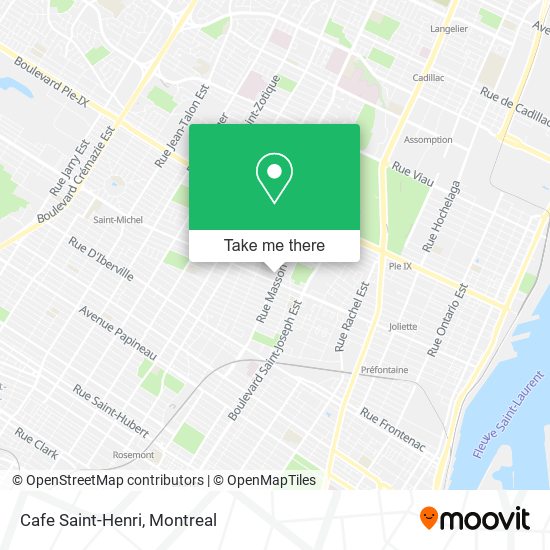 Cafe Saint-Henri map