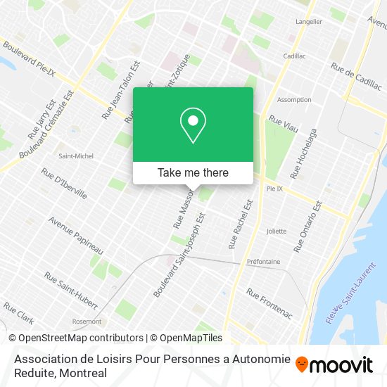 Association de Loisirs Pour Personnes a Autonomie Reduite map