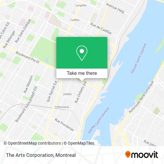 The Arts Corporation map