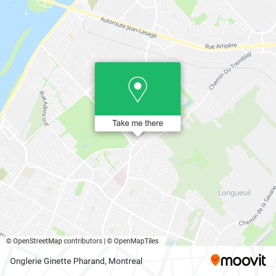 Onglerie Ginette Pharand map