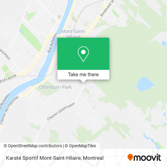 Karaté Sportif Mont-Saint-Hilaire map