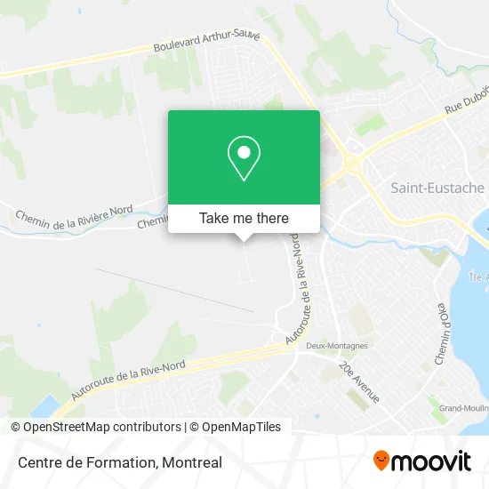 Centre de Formation map