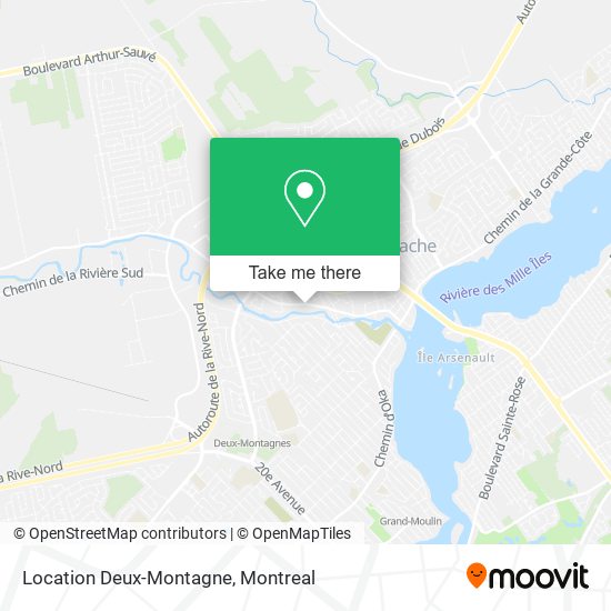 Location Deux-Montagne map