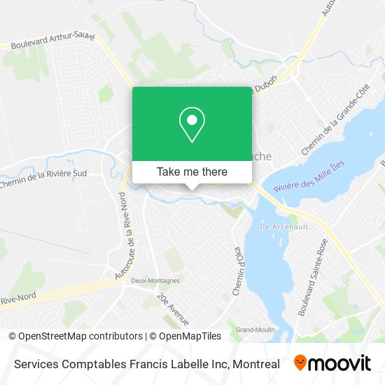 Services Comptables Francis Labelle Inc map