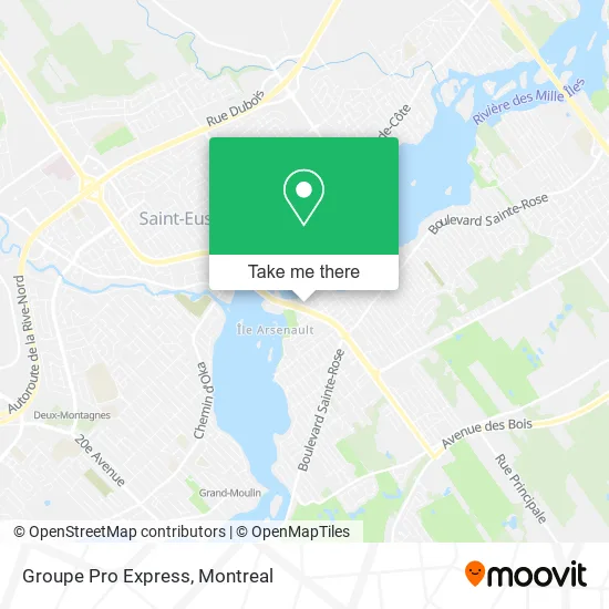 Groupe Pro Express map