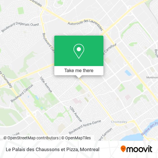 Le Palais des Chaussons et Pizza map