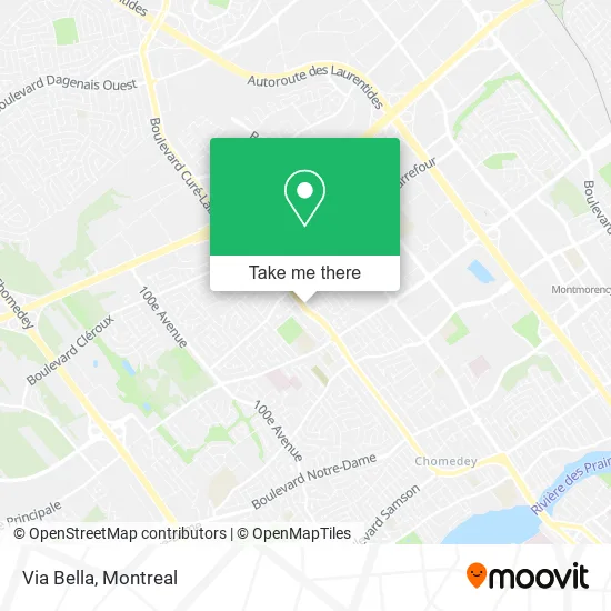 Via Bella map