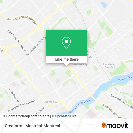 Creaform - Montréal map