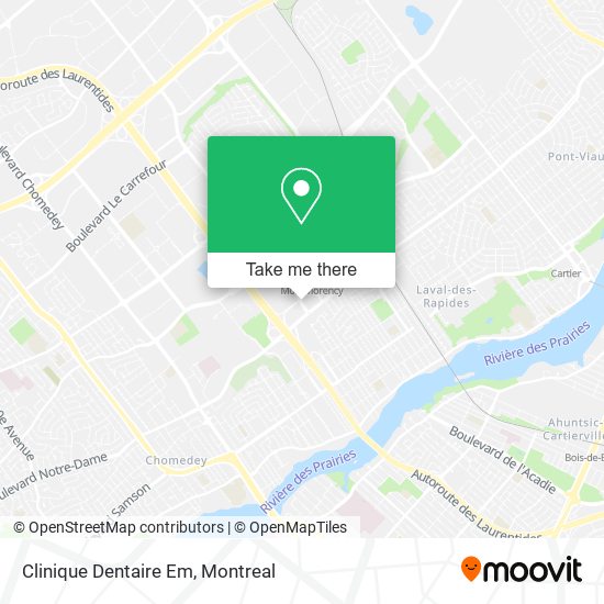 Clinique Dentaire Em map