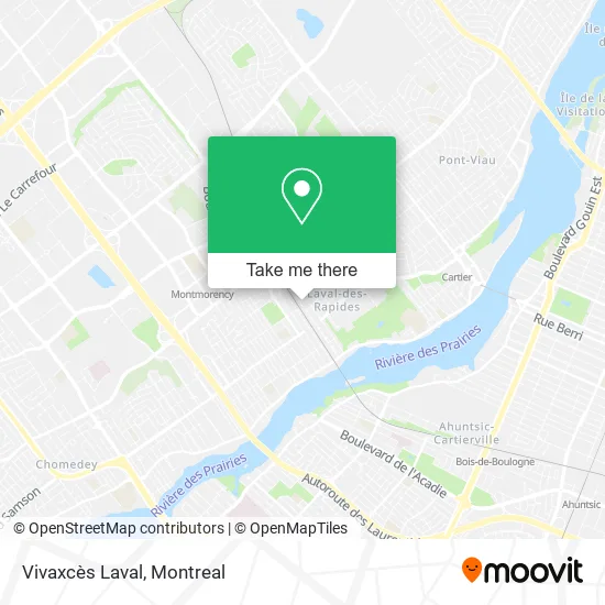 Vivaxcès Laval map