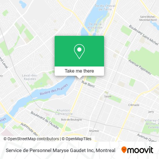 Service de Personnel Maryse Gaudet Inc map