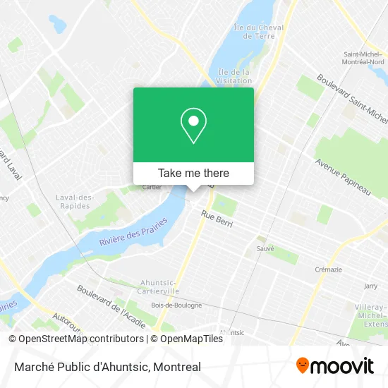 Marché Public d'Ahuntsic map