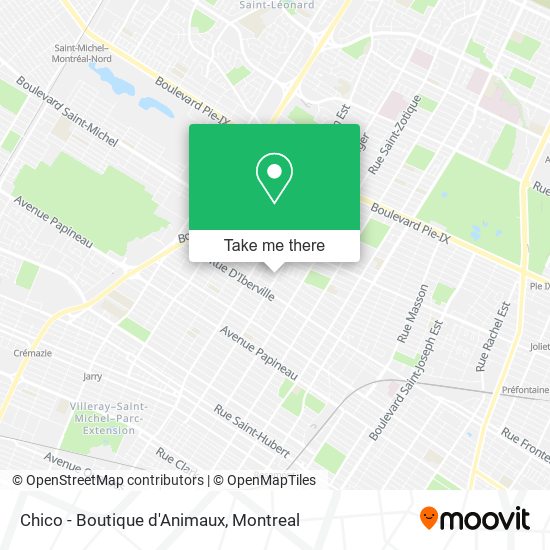 Chico - Boutique d'Animaux map