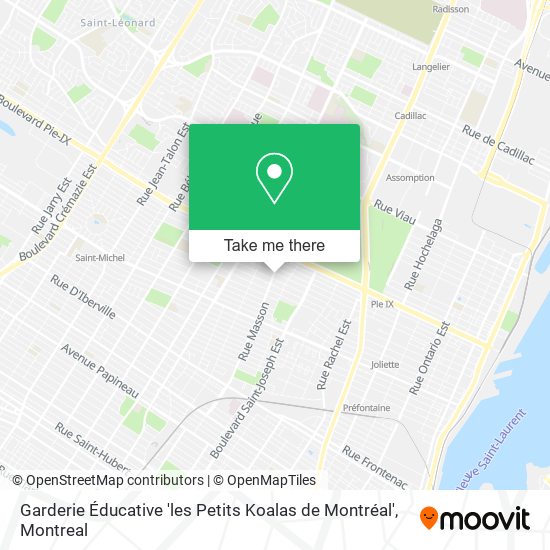 Garderie Éducative 'les Petits Koalas de Montréal' map