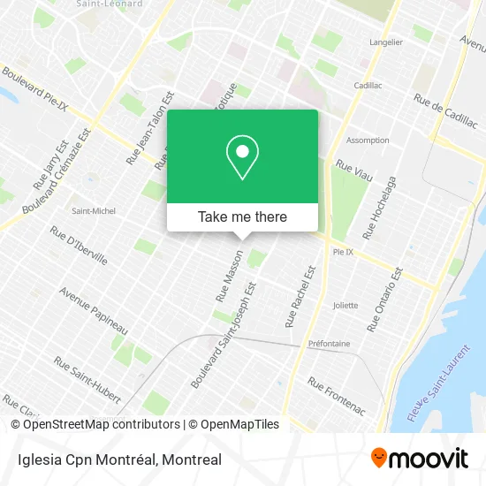 Iglesia Cpn Montréal map