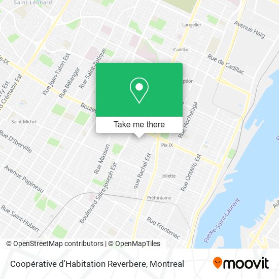 Coopérative d'Habitation Reverbere map