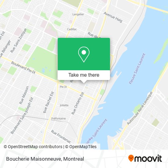 Boucherie Maisonneuve map