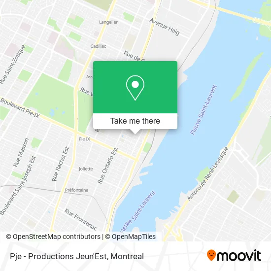 Pje - Productions Jeun'Est map