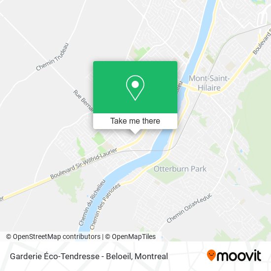 Garderie Éco-Tendresse - Beloeil map