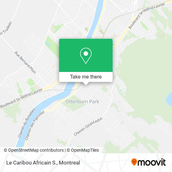 Le Caribou Africain S. map