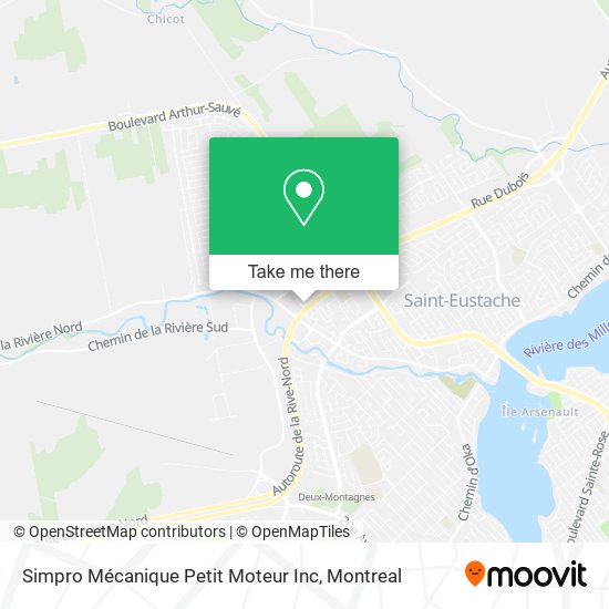 Simpro Mécanique Petit Moteur Inc map
