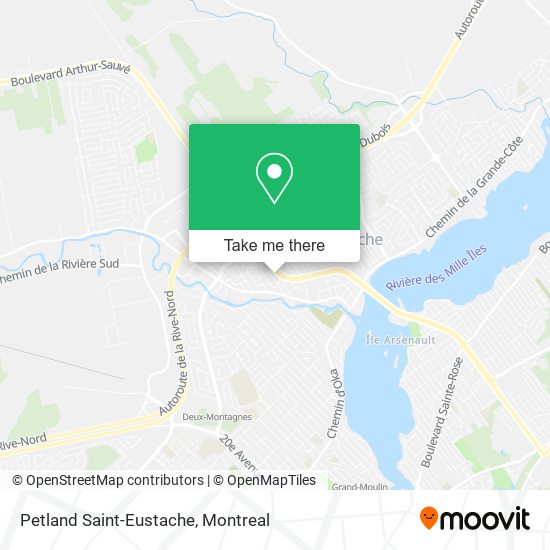 Petland Saint-Eustache map