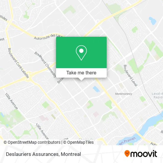 Deslauriers Assurances map