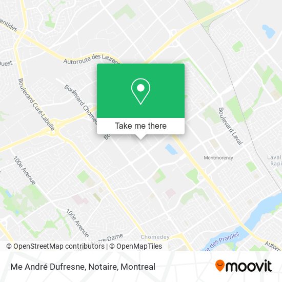 Me André Dufresne, Notaire map