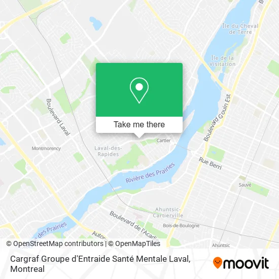 Cargraf Groupe d'Entraide Santé Mentale Laval map