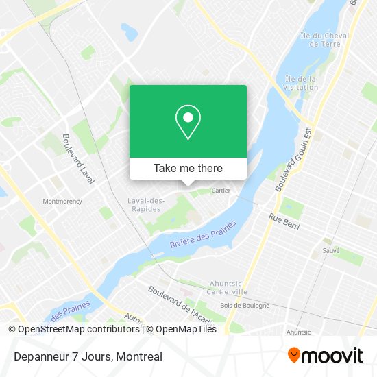 Depanneur 7 Jours map