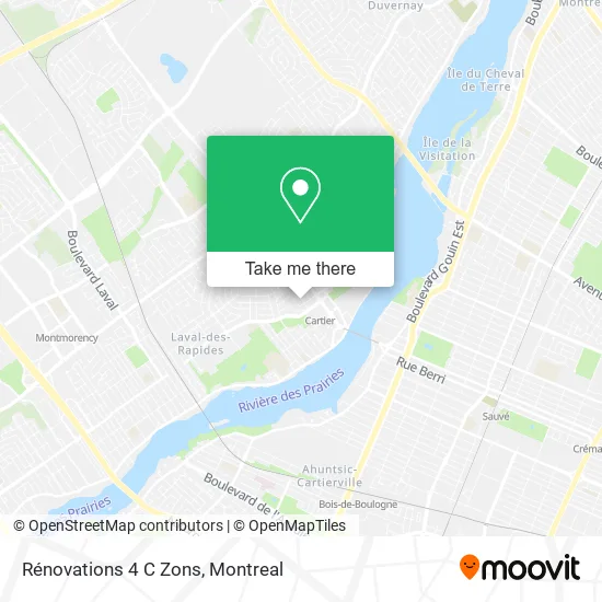 Rénovations 4 C Zons map