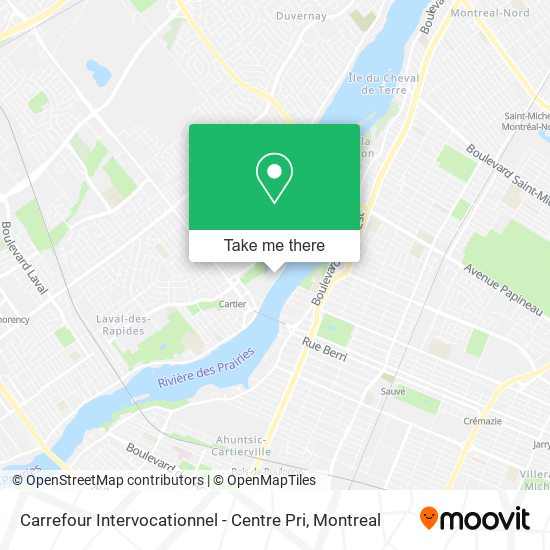 Carrefour Intervocationnel - Centre Pri map