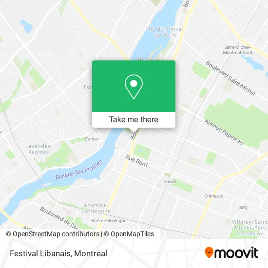 Festival Libanais map