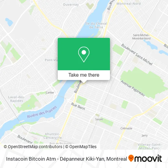 Instacoin Bitcoin Atm - Dépanneur Kiki-Yan map