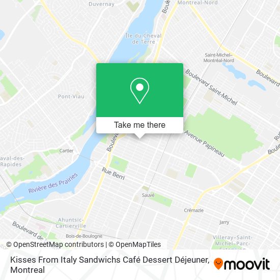 Kisses From Italy Sandwichs Café Dessert Déjeuner map