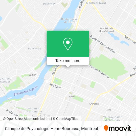 Clinique de Psychologie Henri-Bourassa map