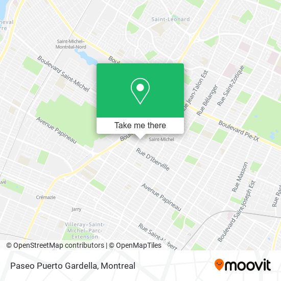 Paseo Puerto Gardella map