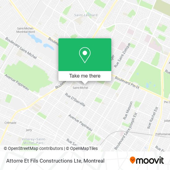 Attorre Et Fils Constructions Lte map