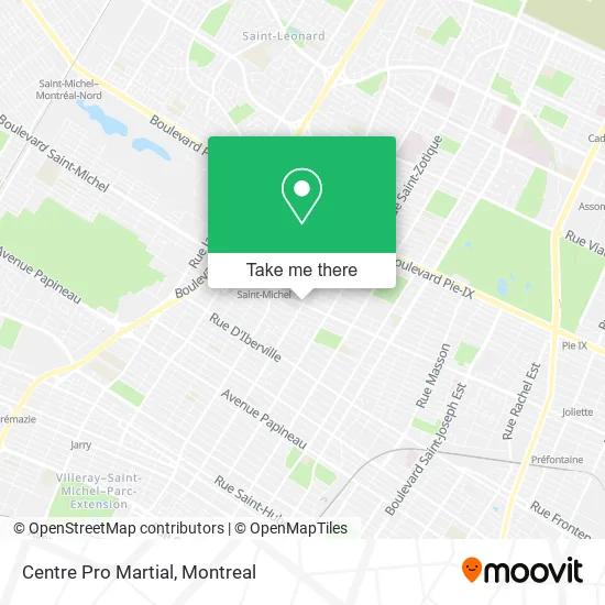 Centre Pro Martial map