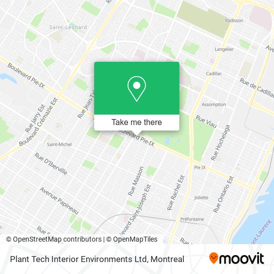 Plant Tech Interior Environments Ltd map