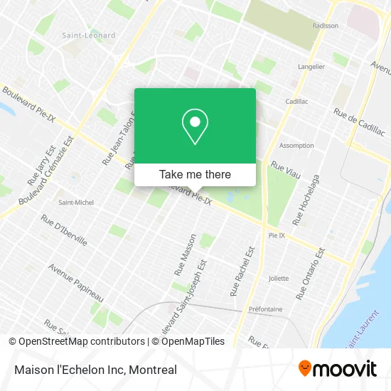 Maison l'Echelon Inc map
