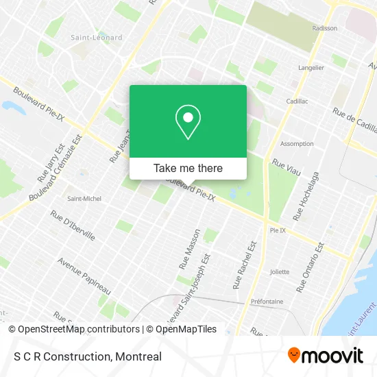 S C R Construction map