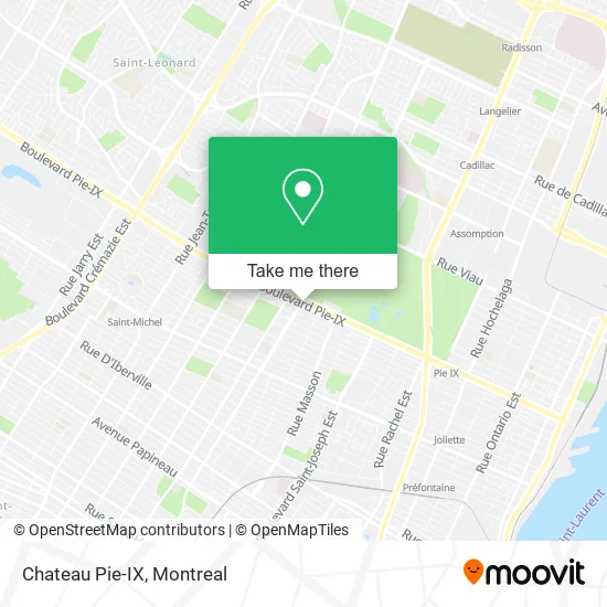 Chateau Pie-IX map