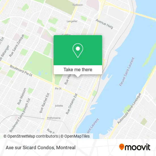 Axe sur Sicard Condos map