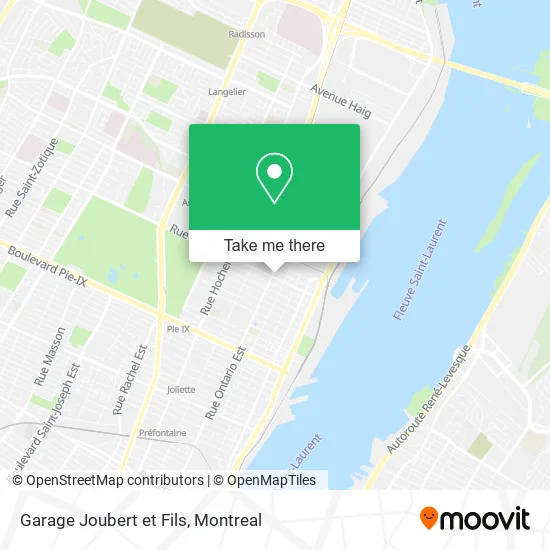 Garage Joubert et Fils map