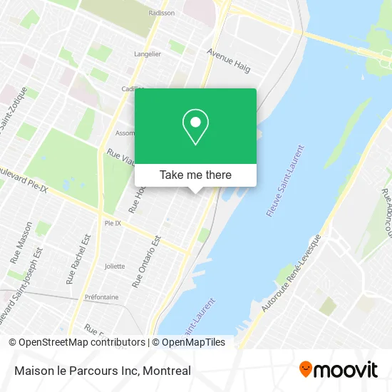 Maison le Parcours Inc map