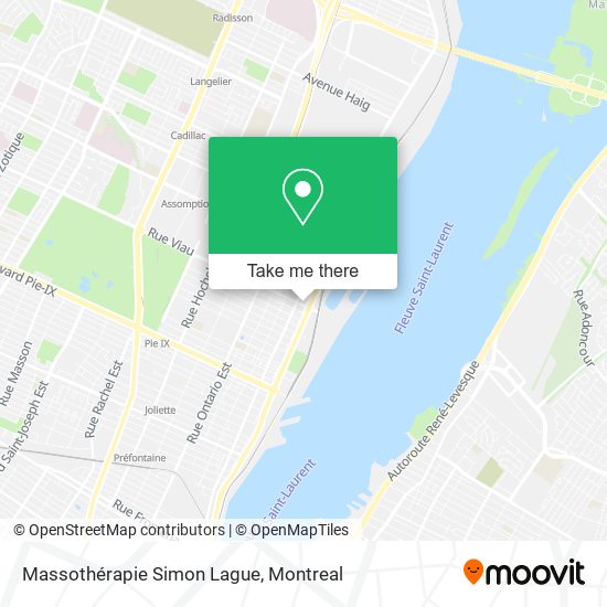 Massothérapie Simon Lague map