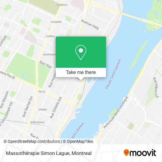 Massothérapie Simon Lague map