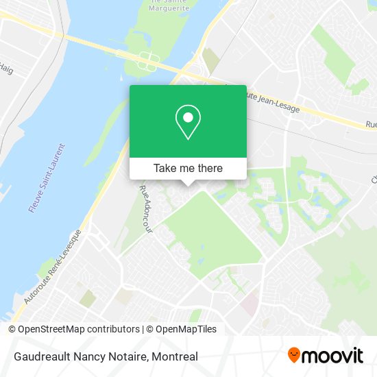 Gaudreault Nancy Notaire map